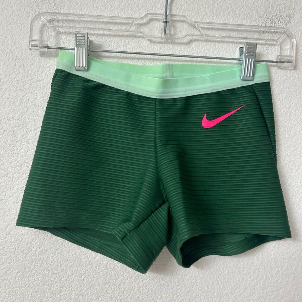 NEW Nike Womens Pro Elite Track & Field Running Shorts DX9022-000 Size XS Green